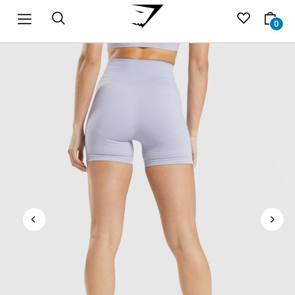 Gymshark Vital Seamless Shorts - Light Blue Marl